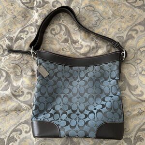 Coach Black and Denim Blue Women's Bag